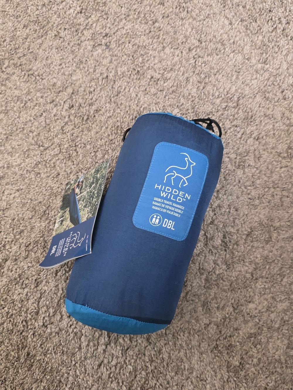 HIDDEN WILD Double Travel Hammock - Navy Blue